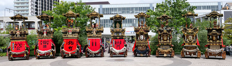 とうかい５０年祭山車９輛勢揃い